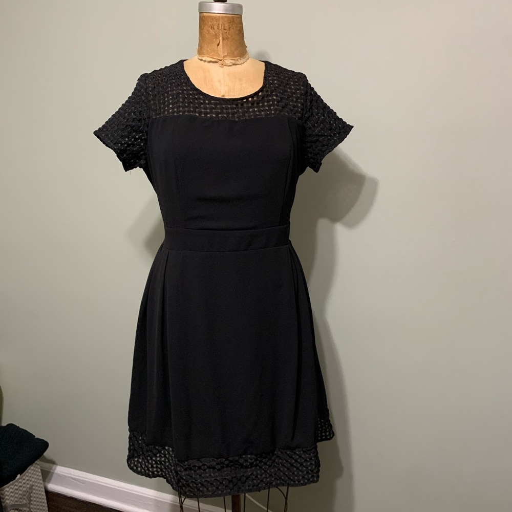 City Chic Black Dress Size M/18